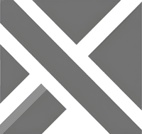 Минималистичный абстрактный логотип Онлайн Кинодом в серых тонах на белом фоне
